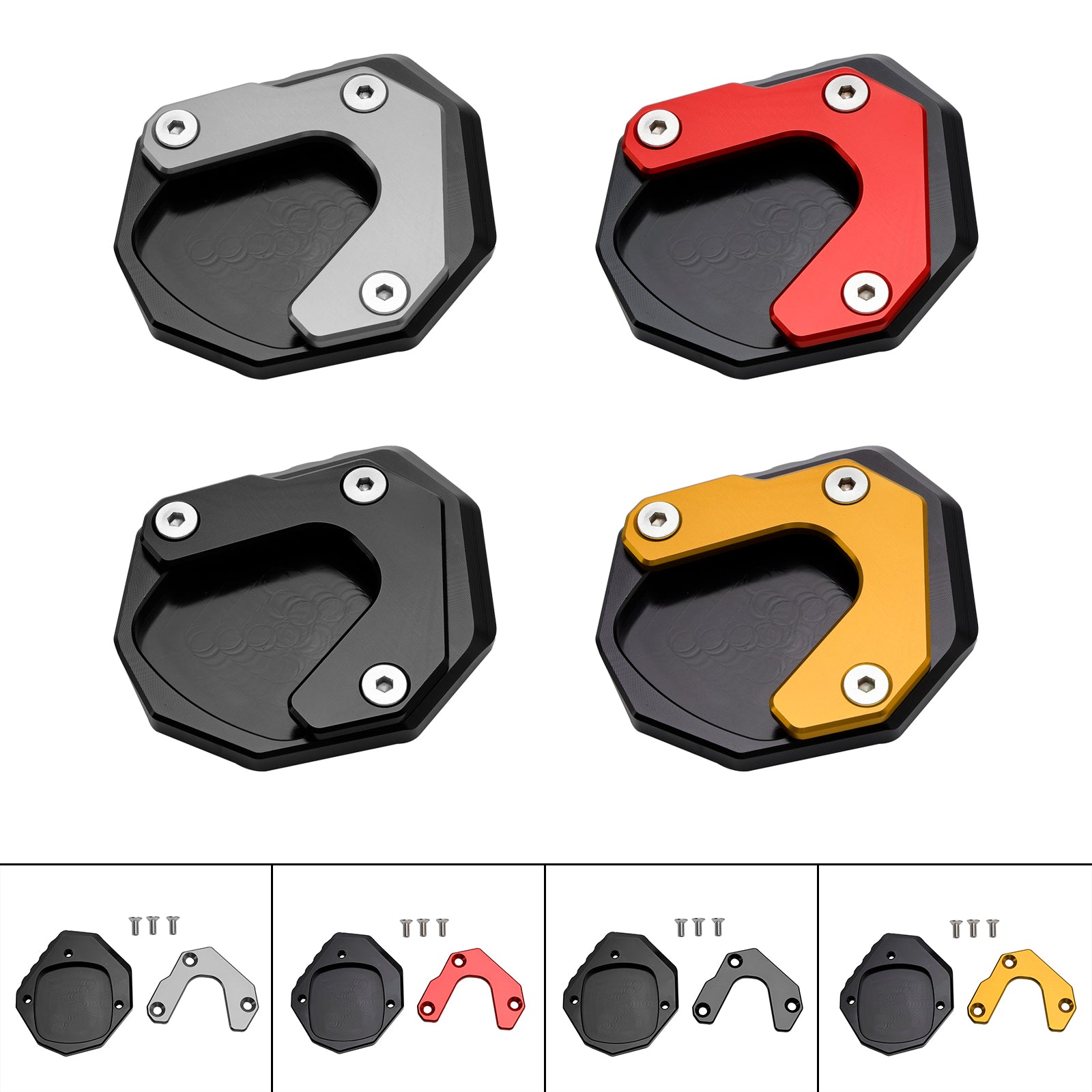 Plaque d'agrandissement de béquille 2023 – 2024, pour Honda XL 750 Transalp CB750 Hornet