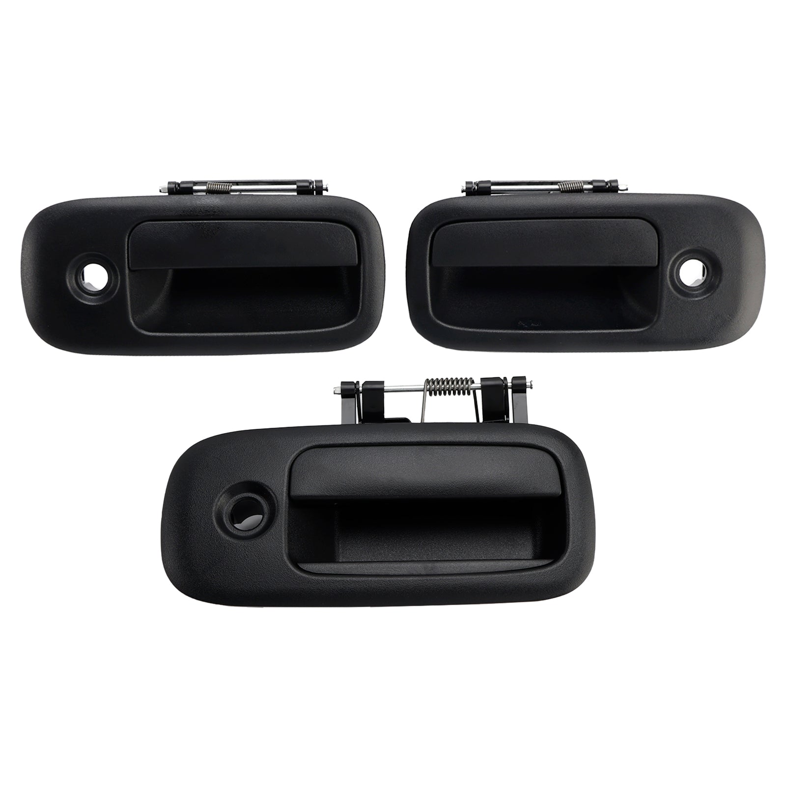 3PCs Front Exterior Door Handle Set For Chevrolet Express 1500 2500 1996-2009