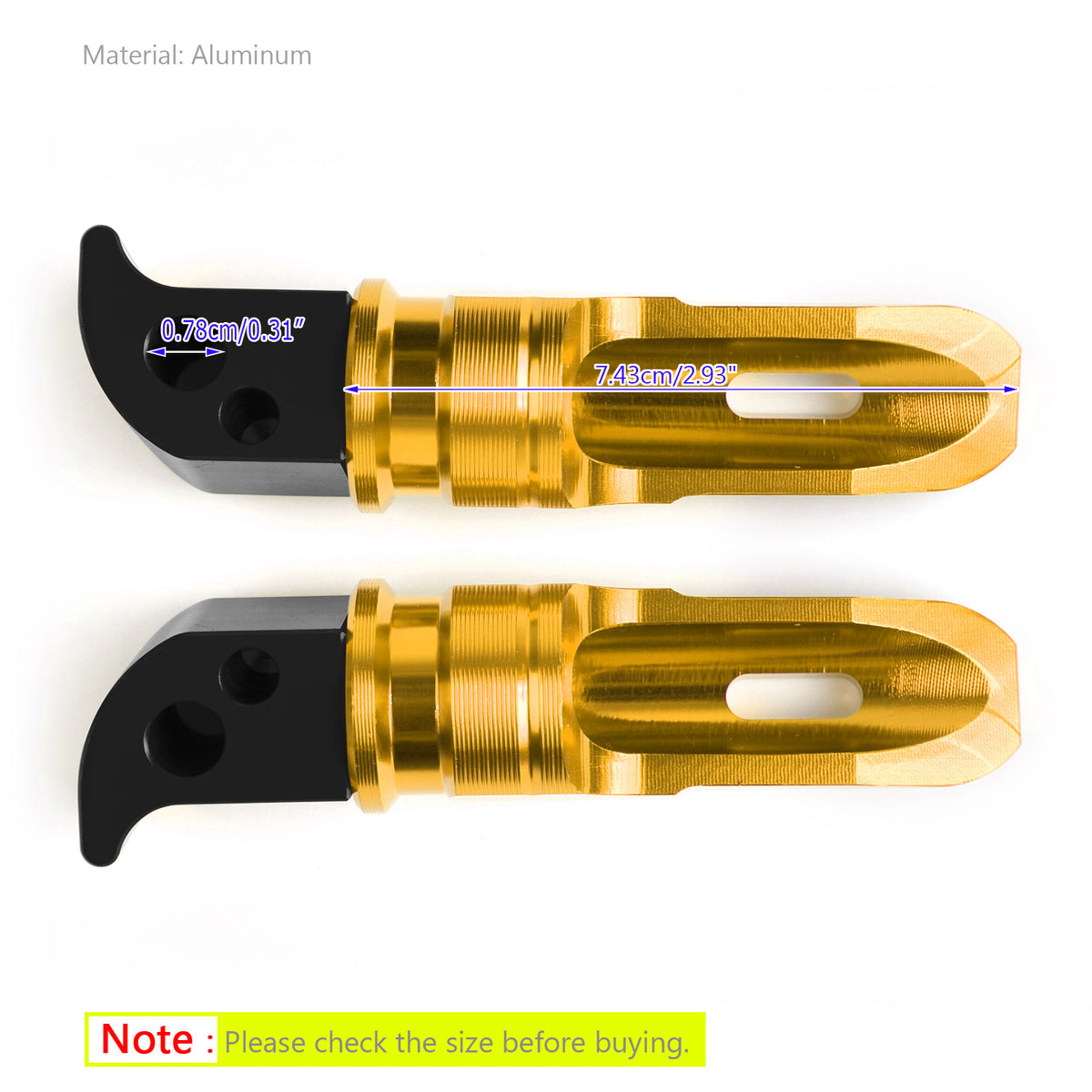 2014-2018 YAMAHA MT-07 Rear Foot Pegs Generic