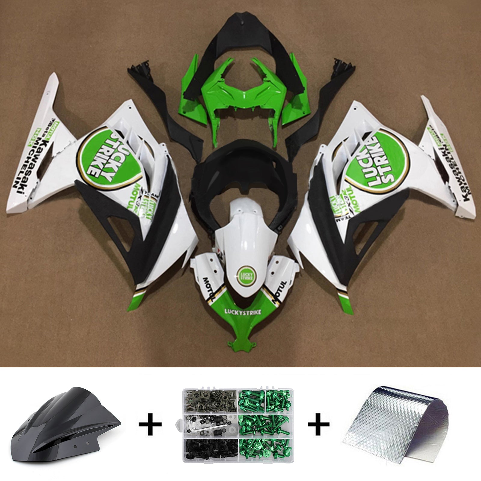 Kit carena iniezione carrozzeria in plastica ABS adatta per Kawasaki EX300 Ninja 300 2013-2024