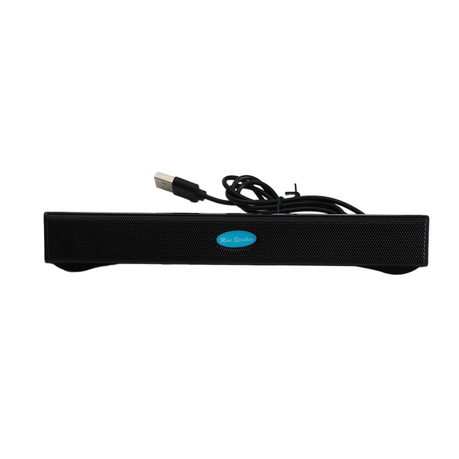 USB Wired Computer Speakers Stereo Sound Bar 3.5mm Jack for Desktop Laptop Black