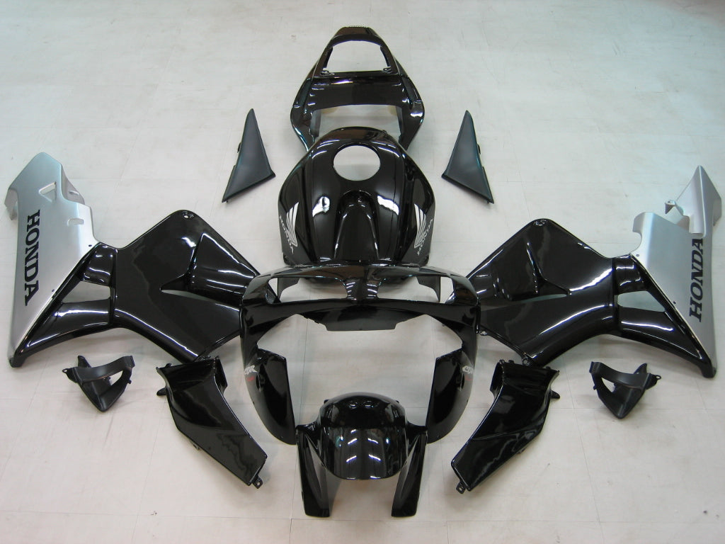 2003-2004 CBR600RR Bodywork Fairing Black ABS Injection Molded Plastics Set Generic