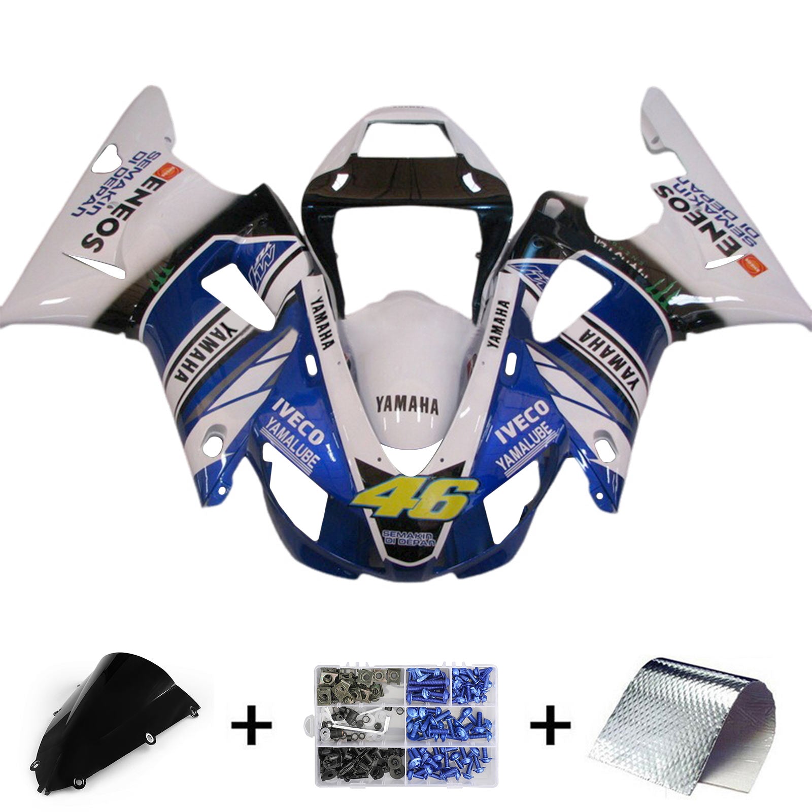 1998-1999 Yamaha YZF-R1 Injection Fairing Kit Bodywork Plastic ABS