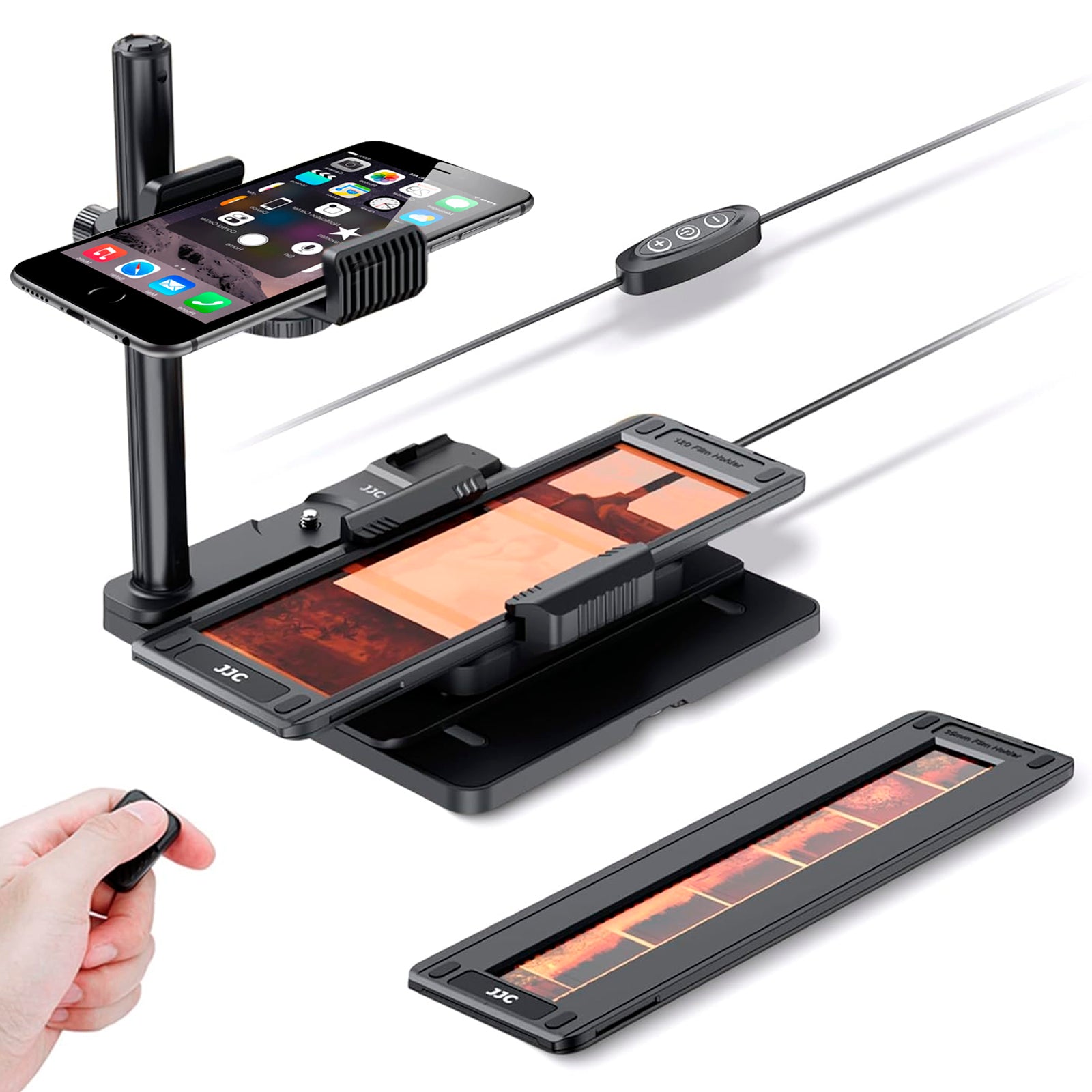 JJC Mobile Negative Film Scanner 35mm 120 Film Scanner Set Scan Old Photo to JPG