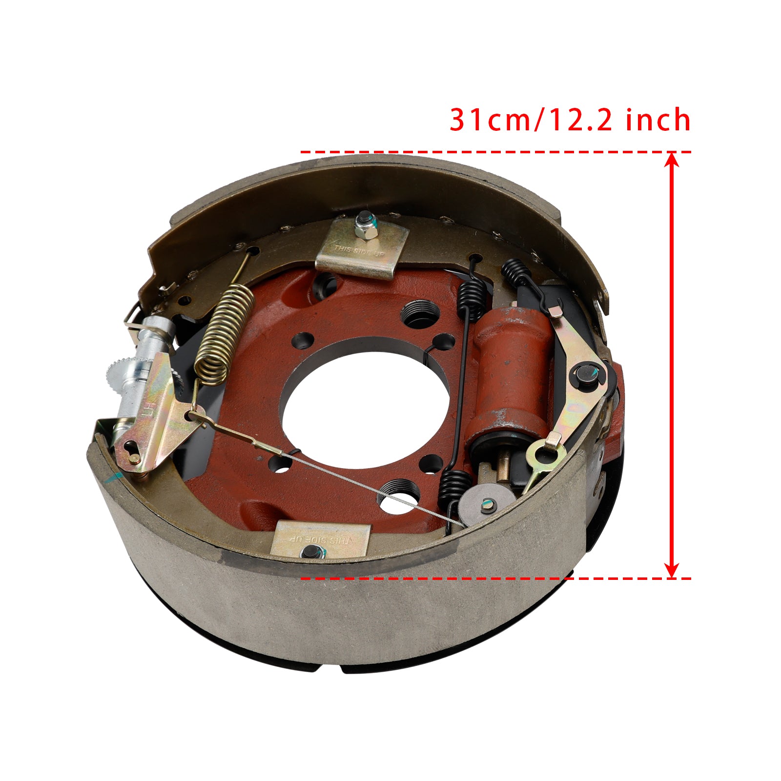 2PCS 12-1/4" X 3-3/8" (12.25" X 3.375") Hydraulic Trailer Brake Assembly