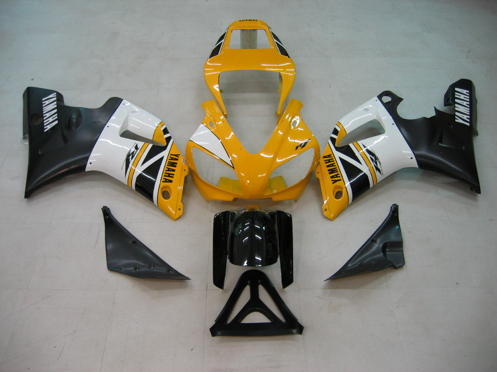 1998-1999 Yamaha YZF-R1 Yellow White Black Racing Fairings Generic