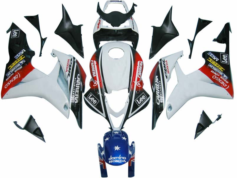 2007-2008 CBR600RR Carénage de carrosserie Ensemble de plastiques moulés par injection ABS multicolores génériques