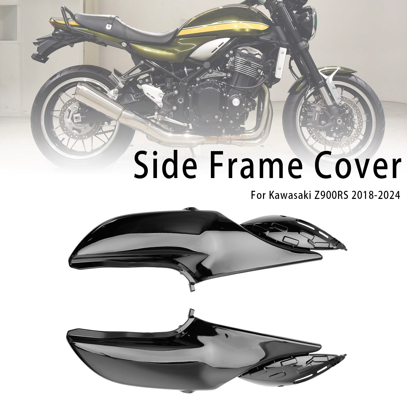 Side Frame Panel Protector Fairings Cover For Kawasaki Z900RS 2018-2024