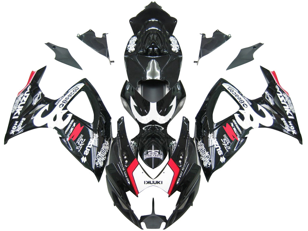 2006-2007 Suzuki GSXR 600 750 Black Beacon GSXR Racing Fairings Generic