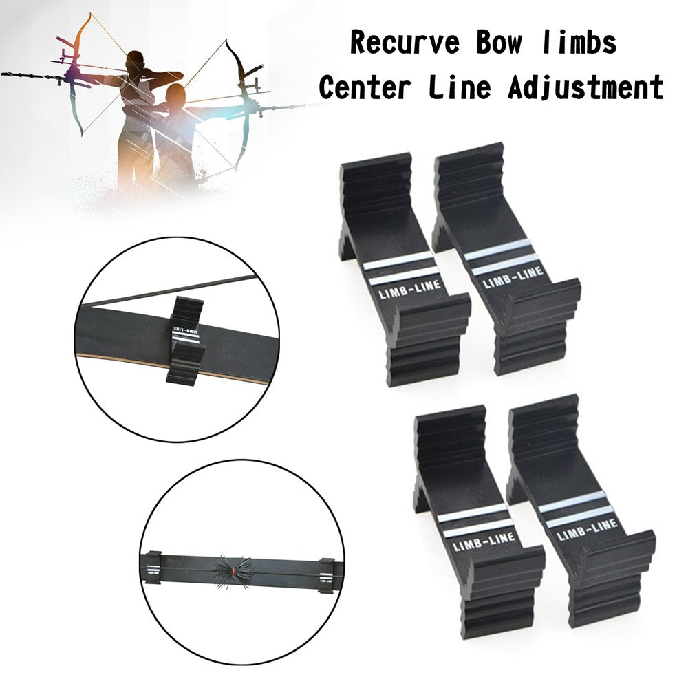 4pcs Recurve Bow Limbs Center Line Adjustment Gauge Calibration Module Detector