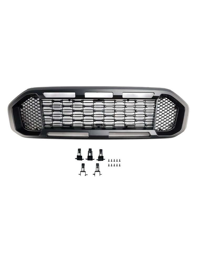 2019-2023 Ford Ranger T8 Black Front Bumper Grill Grille