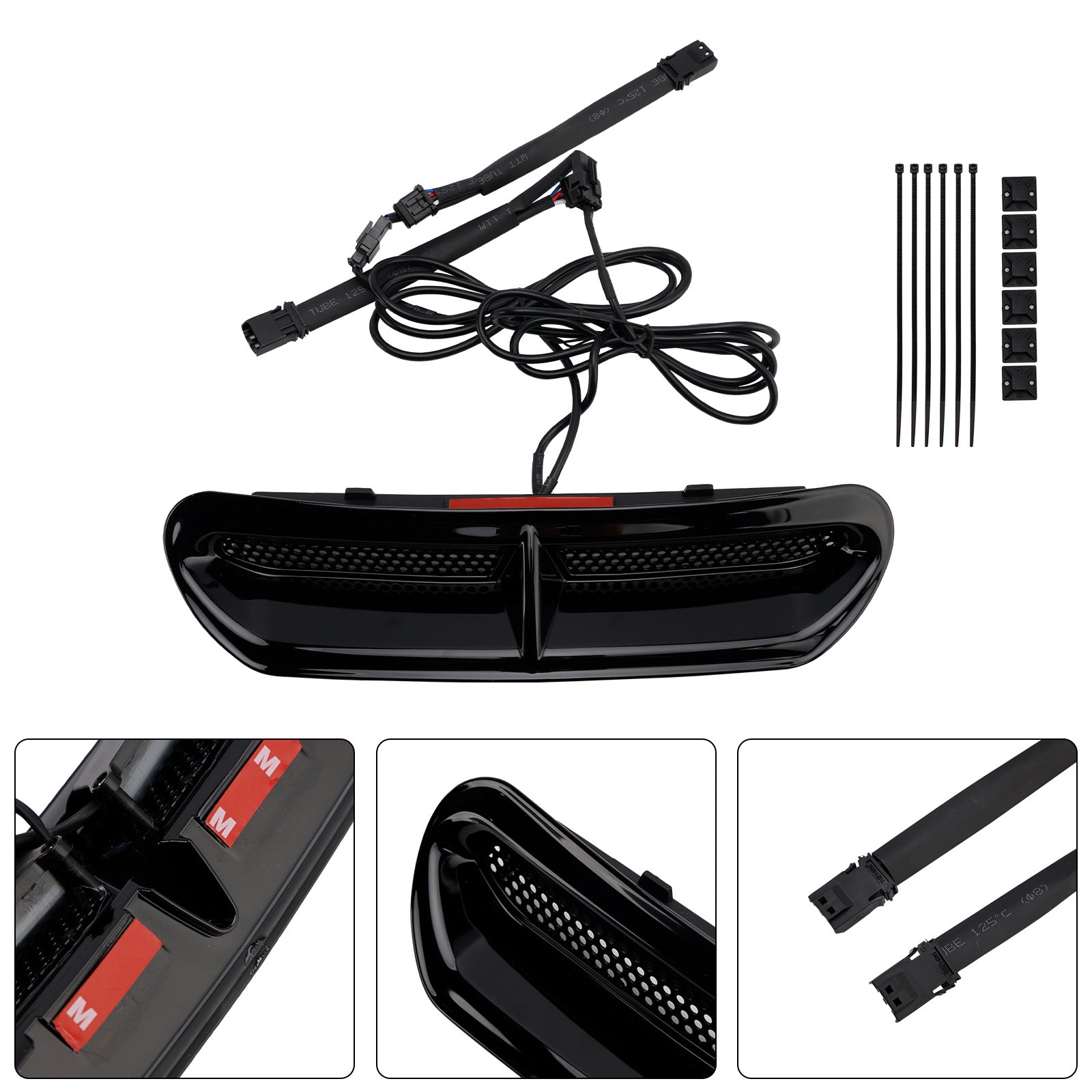 Front Fairing Air Vent LED Light For Touring Street Glide 2014-2024