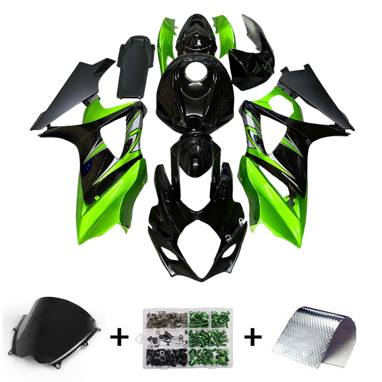 Injeksjon Fairing Kit karosseri plast abs for suzuki gsxr1000 2007-2008 K7