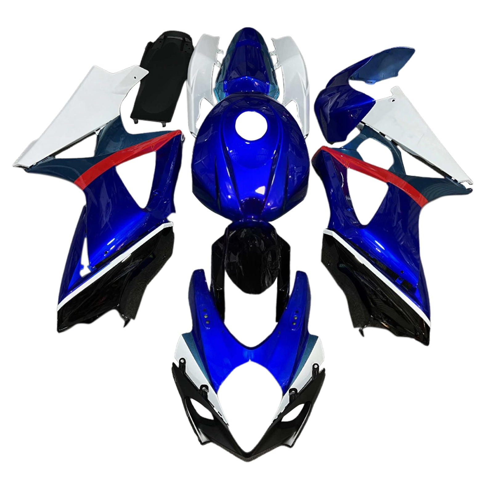 Kit na vstrekovanie kapoty karoséria plastový abs pre Suzuki GSXR1000 2007-2008 K7