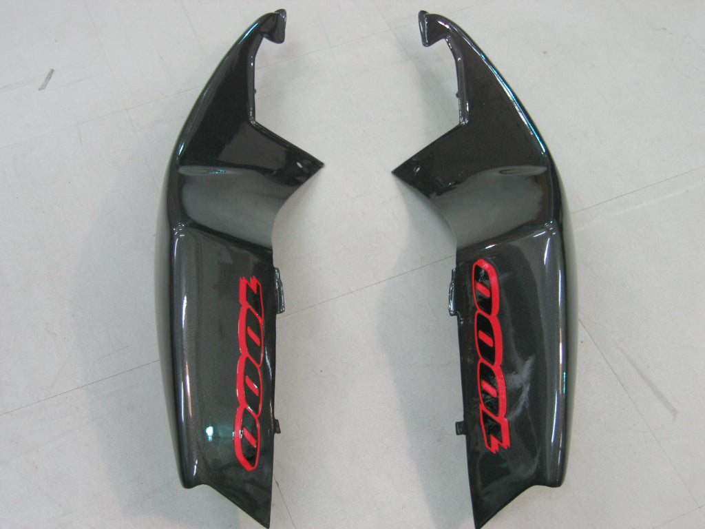 2005-2006 Suzuki GSXR 1000 Silver & Black GSXR Racing Fairings Generic