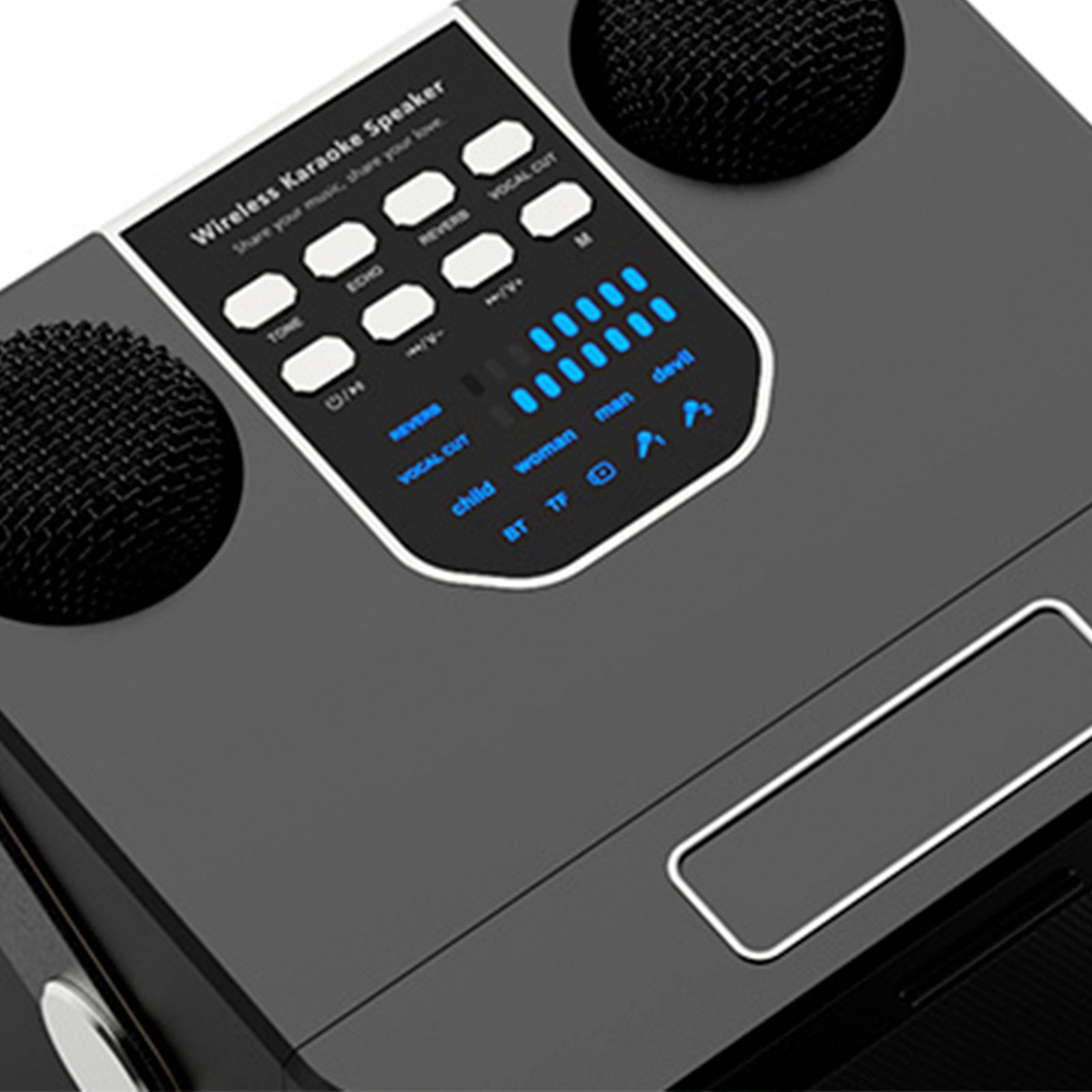 Wireless Bluetooth Speaker Dual Microphone Karaoke Home Portable Karaoke Speaker