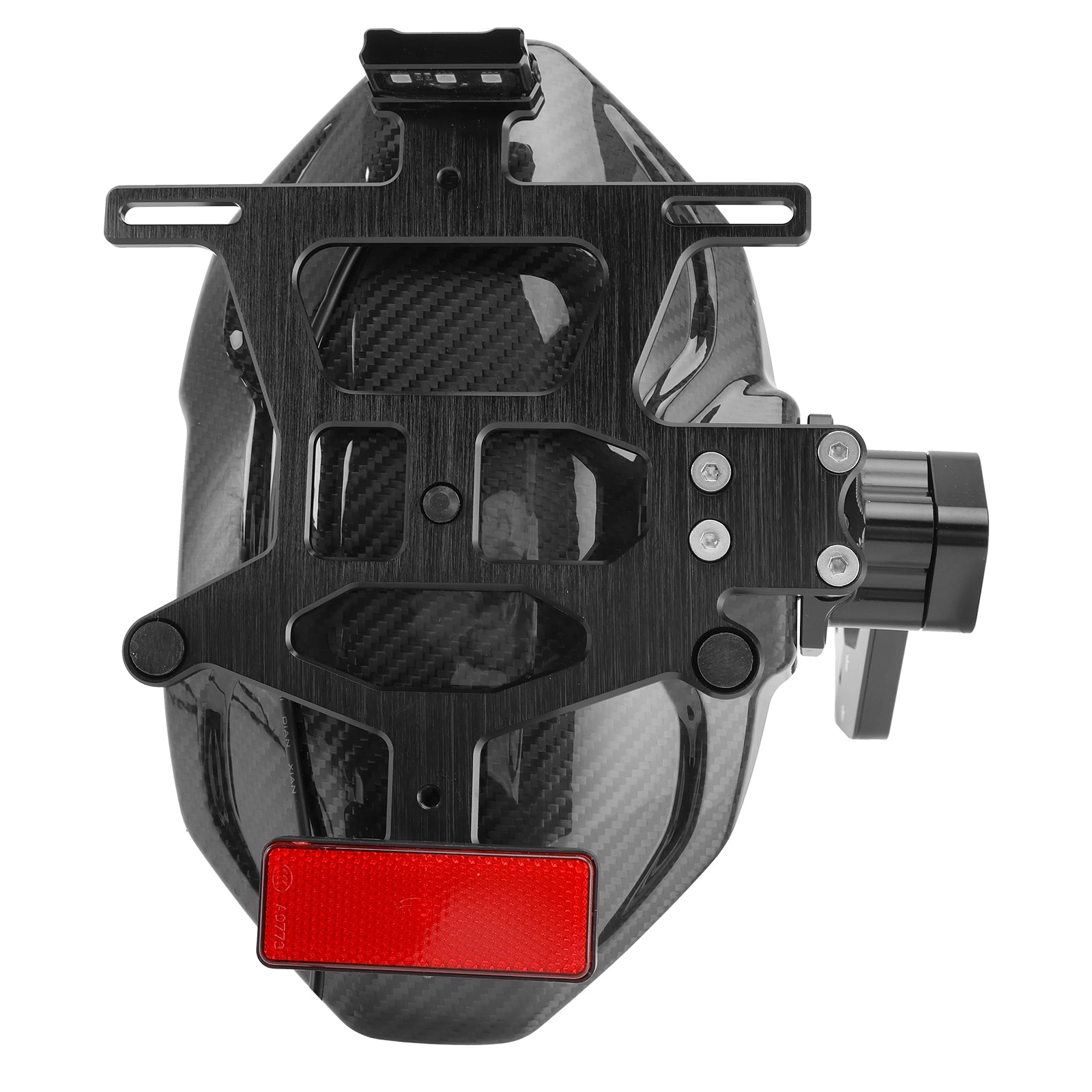 Soporte de guardabarros trasero de fibra de carbono Real LED apto para Honda CBR650R CB650R 2024-2025