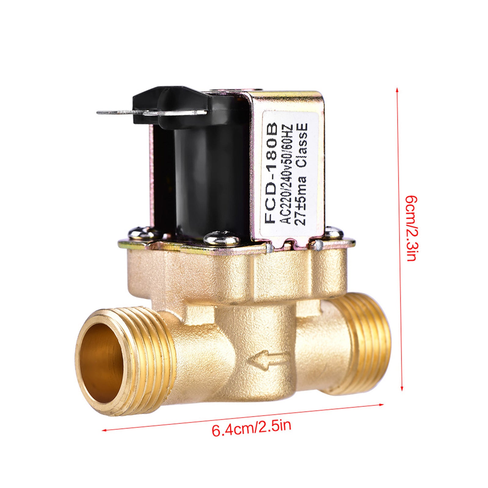 1/2" AC 220V Normally Closed Brass Electric Solenoid Valve For Water Control