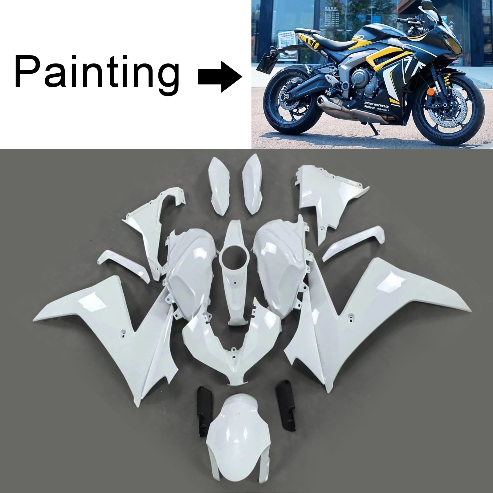 2024-2025 Triumph Daytona 660 Injection Fairing Kit Bodywork Plastic ABS