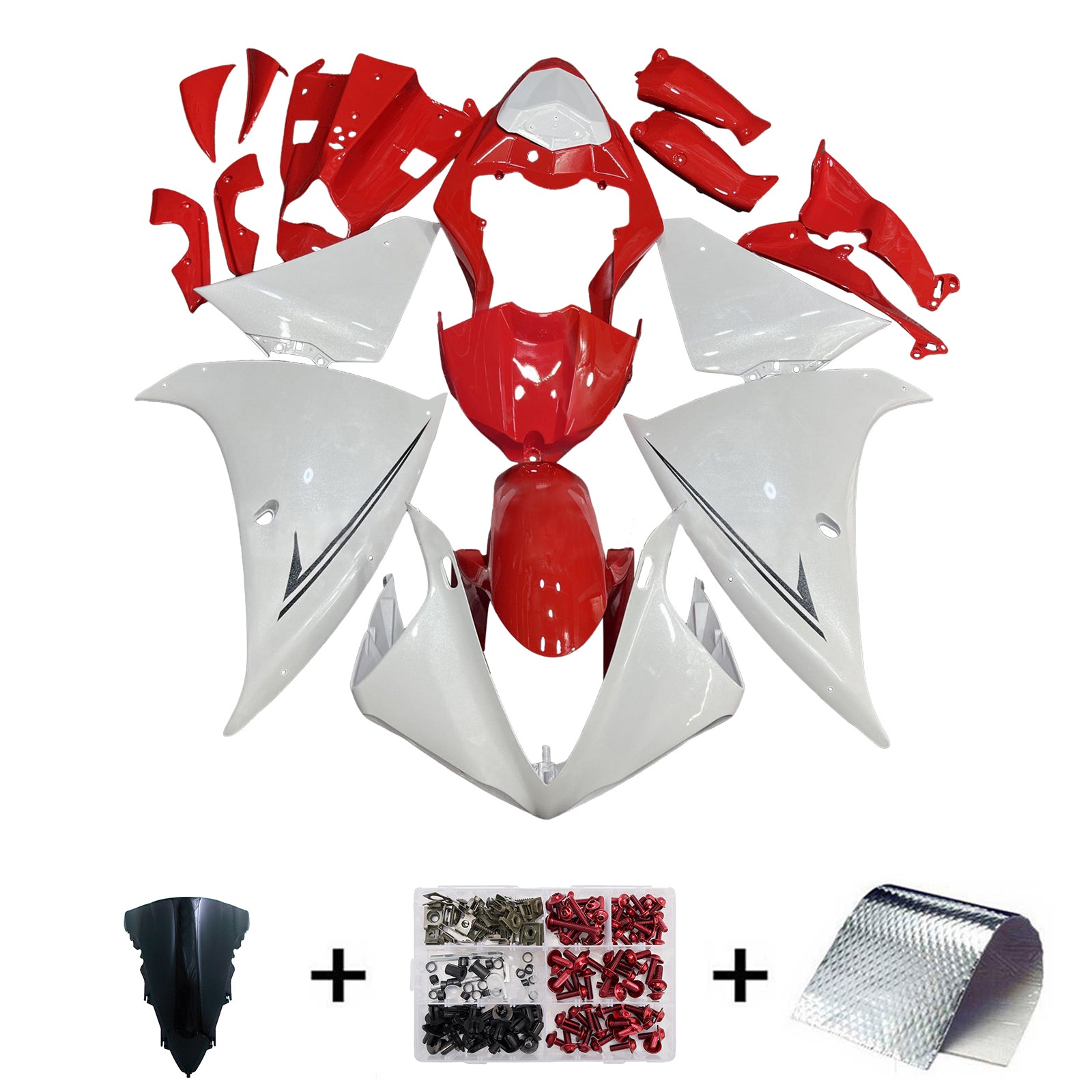 Injection Fairing Kit Bodywork Plastic ABS For Yamaha YZFR1 YZF-R1 2009-2011