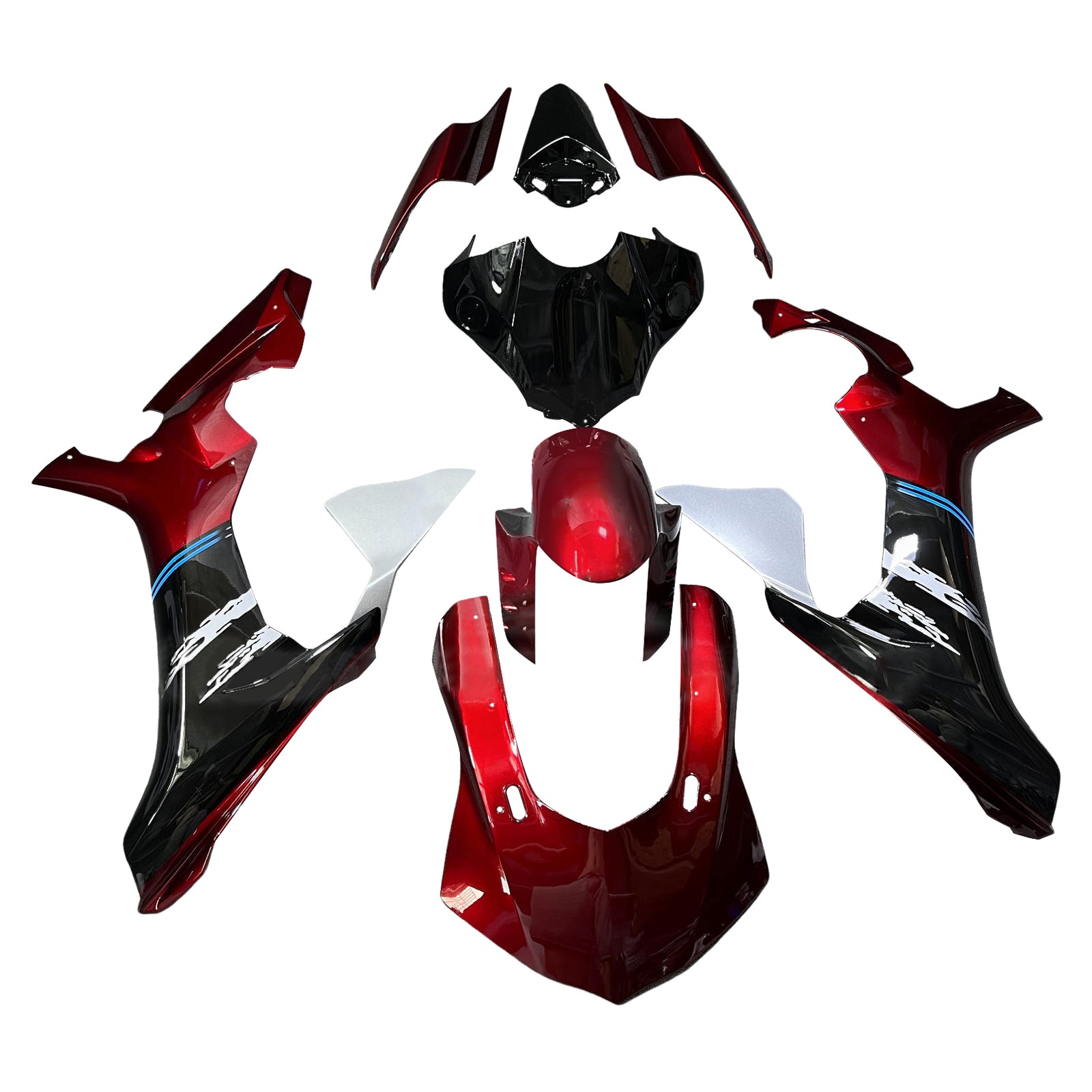Kit de carénage d'injection carrosserie plastique ABS pour Yamaha YZFR1 YZF-R1 2015-2019