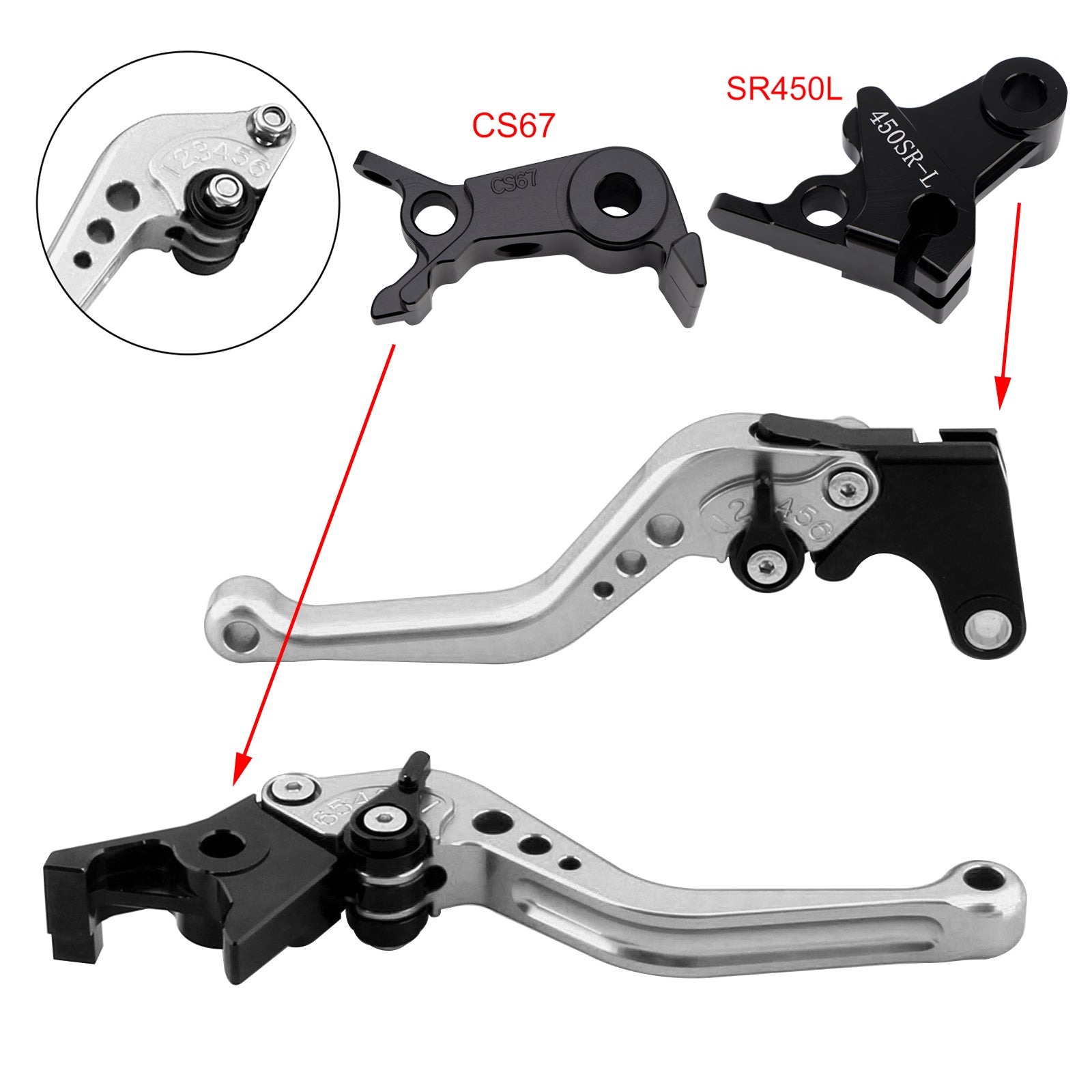 NEW Short Clutch Brake Lever fit for VOGE DS900X 900DSX 2024-2026