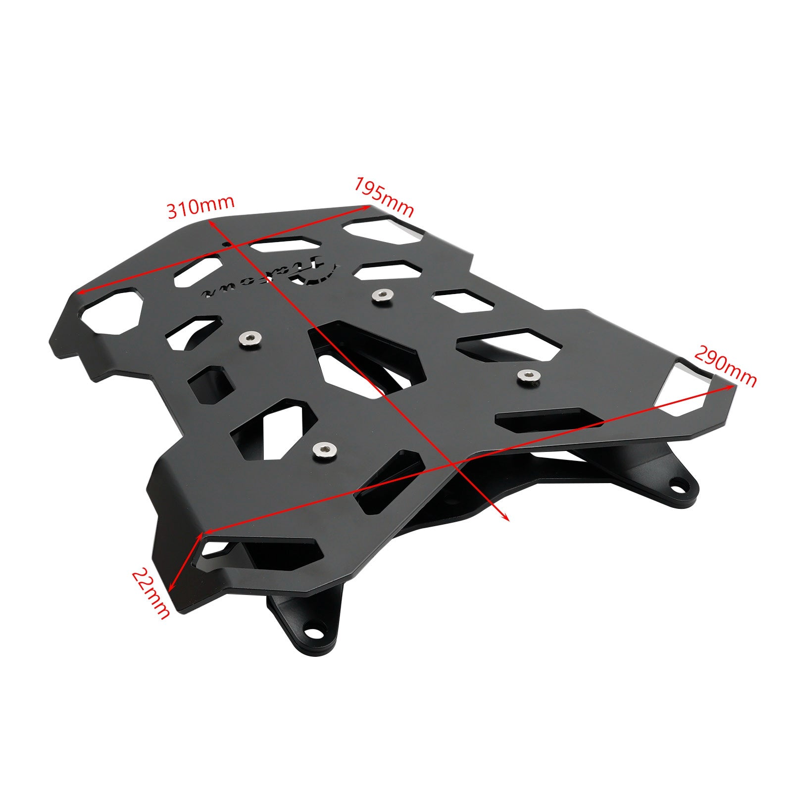 2023 2024 Yamaha Tracer 9 GT+ GT BLACK ALUMINUM TOP RACK CARRIER Generic