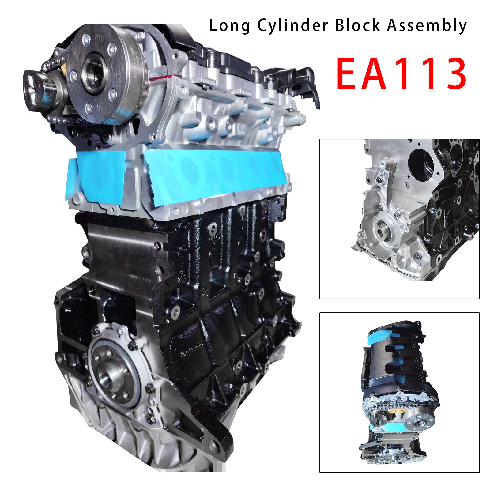 New EA113 Engine Block Assembly Motor For Audi A3 A4 A6 TT VW EOS 2.0L Gas Turbo