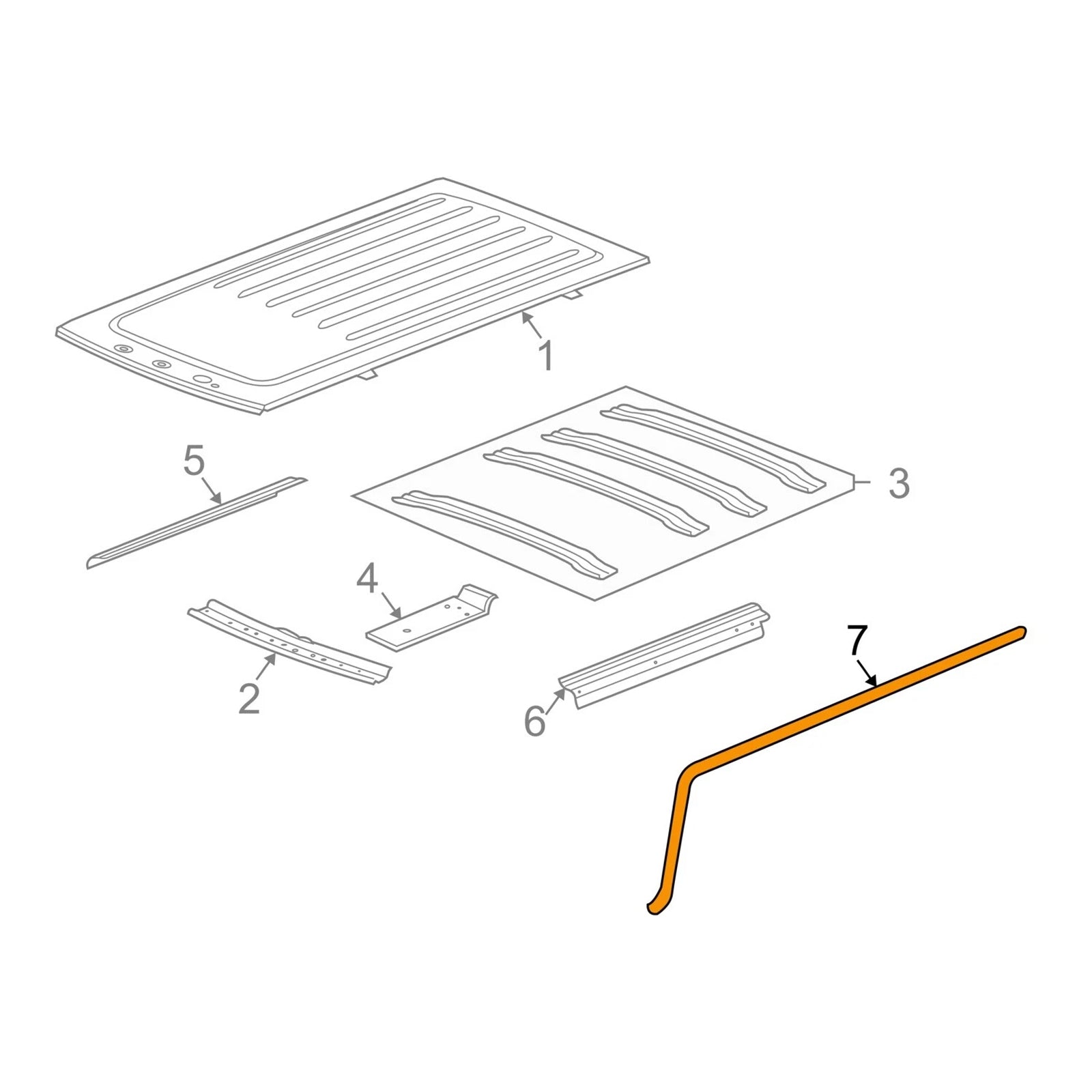 2003-2009 Hummer H2 gauche + droite porte coupe-froid 25868657 25868658