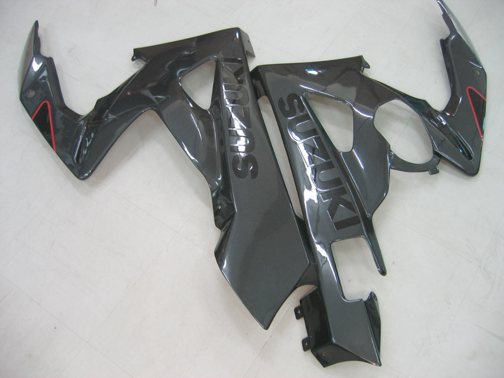 2005-2006 Suzuki GSXR 1000 Silver & Black GSXR Racing Fairings Generic