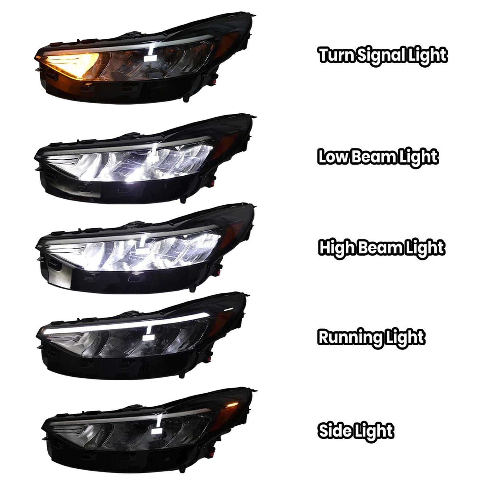 Left LED Headlight Assembly PJ6Z13008D For Ford Escape 2023-2025