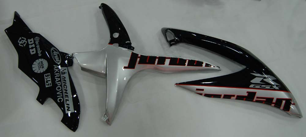 2008-2010 Suzuki GSXR 600 750 Black Silver Jordan Racing Fairings Generic