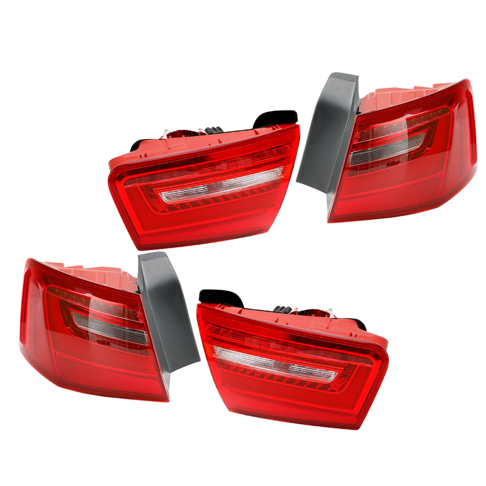 2012-2015  A6 C7 Car 4pcs Inner Outer LED Taillight Brake Light 4GD945093 4GD945094 Generic