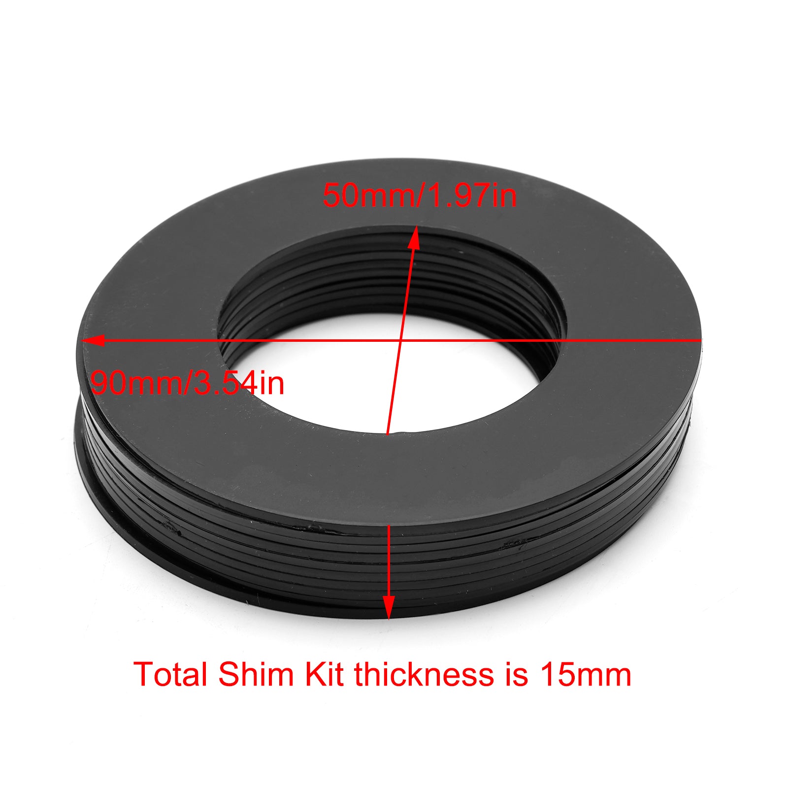 50 MM gravemaskinskuffepinne mellomleggssett for skid-steer Cat Bobcat John Deere