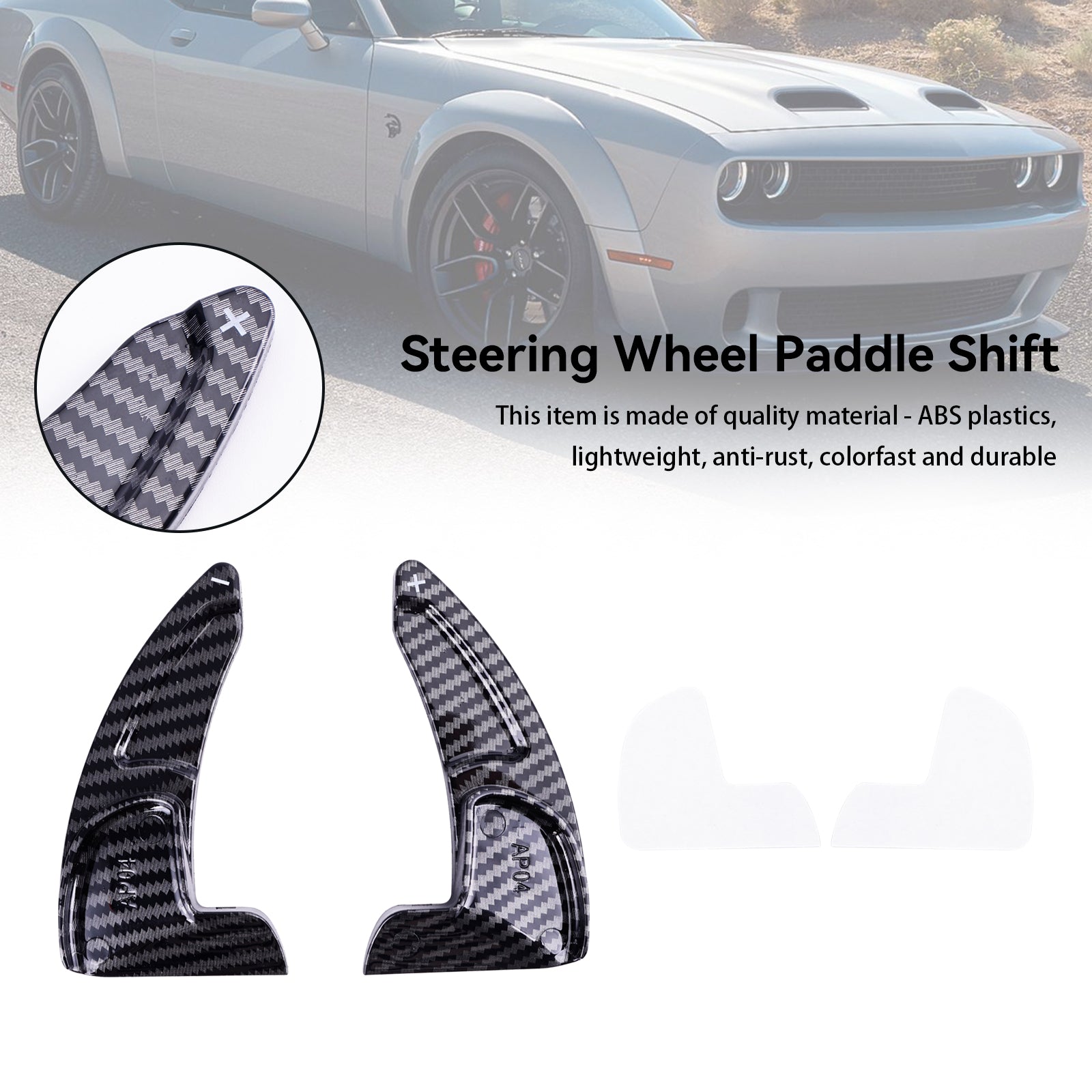 Steering Wheel Shift Paddle Extended Shifter Trim fit Dodge Challenger Charger