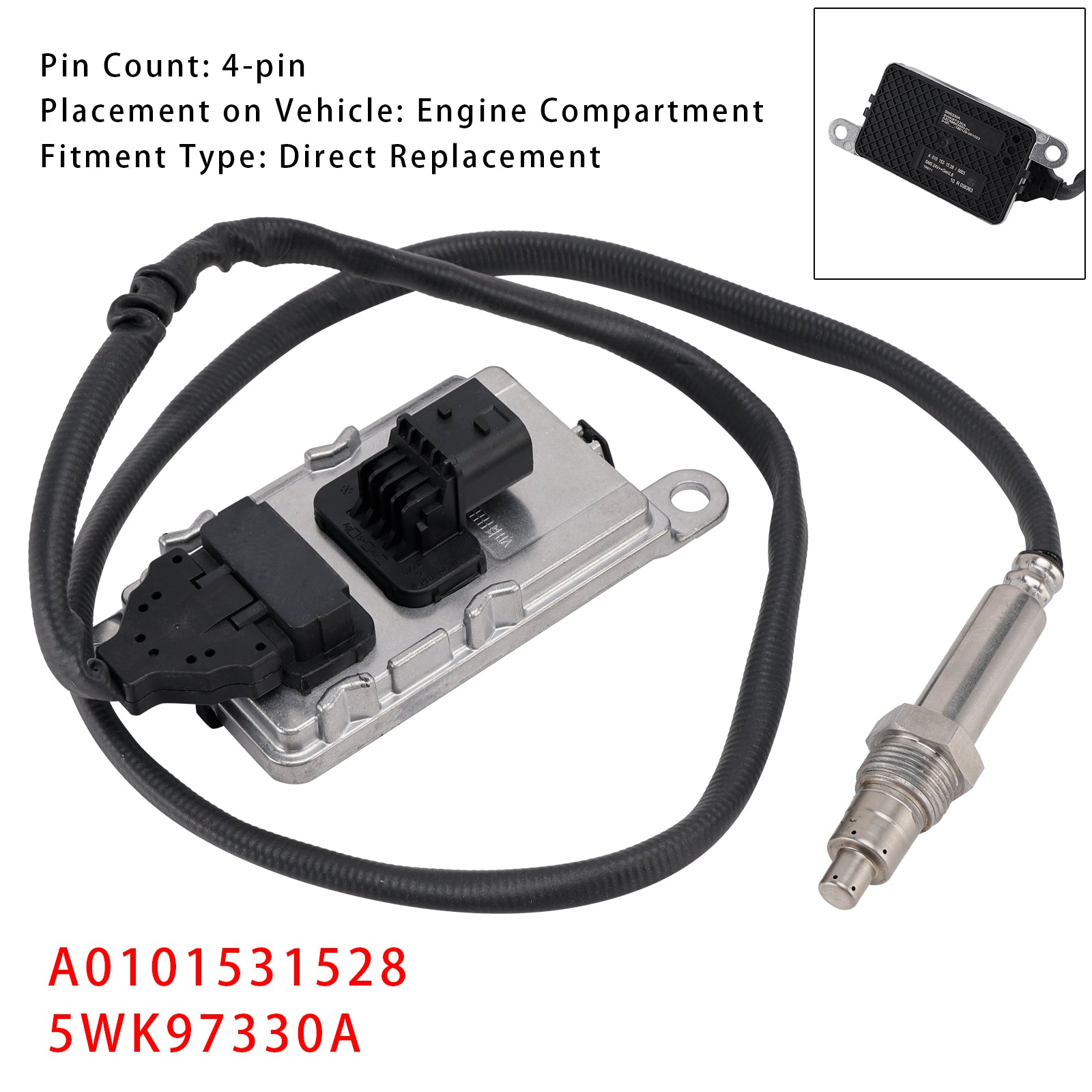 Nox Nitrogen Oxide Sensor For Mercedes-Benz Actros 2011-2023 A0101531528 5WK97330A