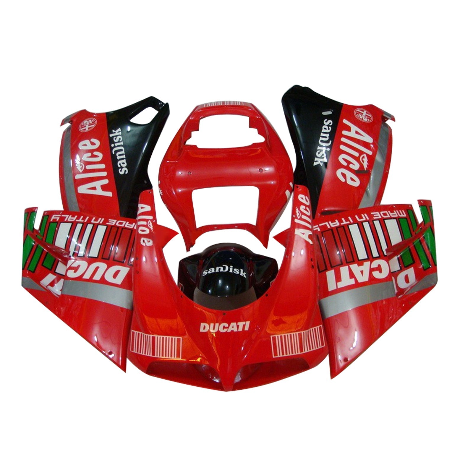 1996-2002 Ducati 996 748 916 998 Kit de carénage Bodywork ABS # 103