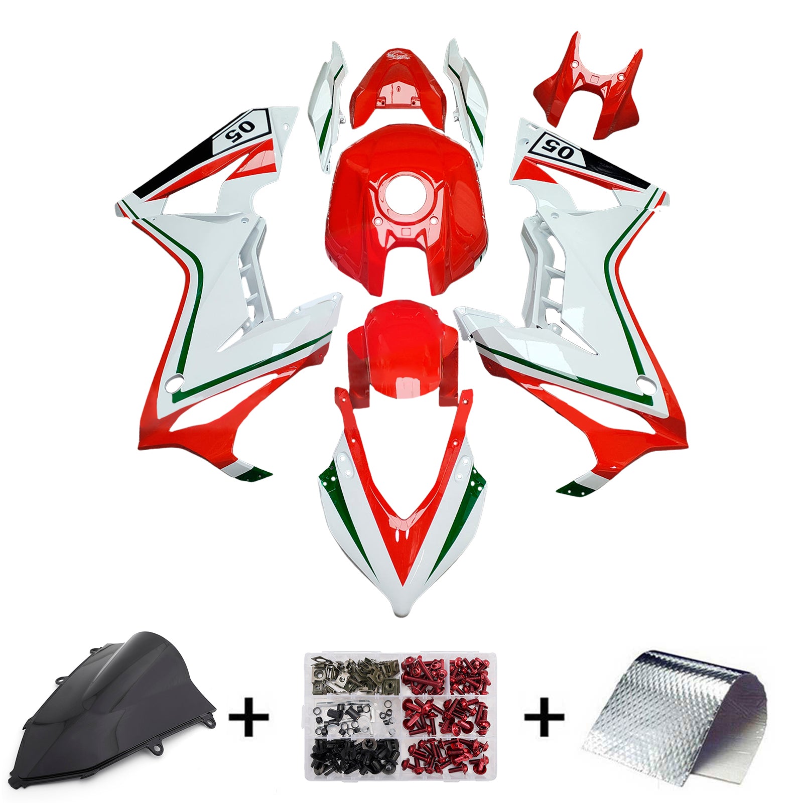 Kit de carenado de inyección carrocería plástico ABS para Honda CBR650R 2019-2020