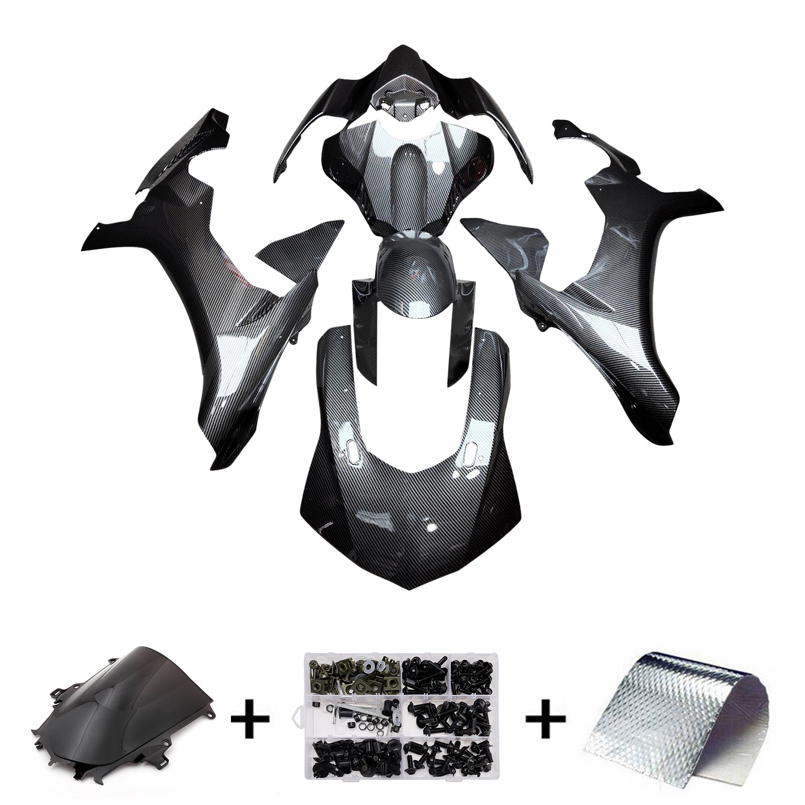 Kit de carénage d'injection carrosserie plastique ABS pour Yamaha YZFR1 YZF-R1 2015-2019