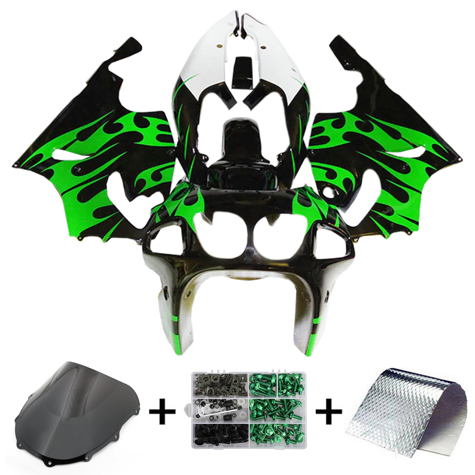 1996-2003 Kawasaki ZX-7R Injection Fairing Kit Bodywork Plastic ABS