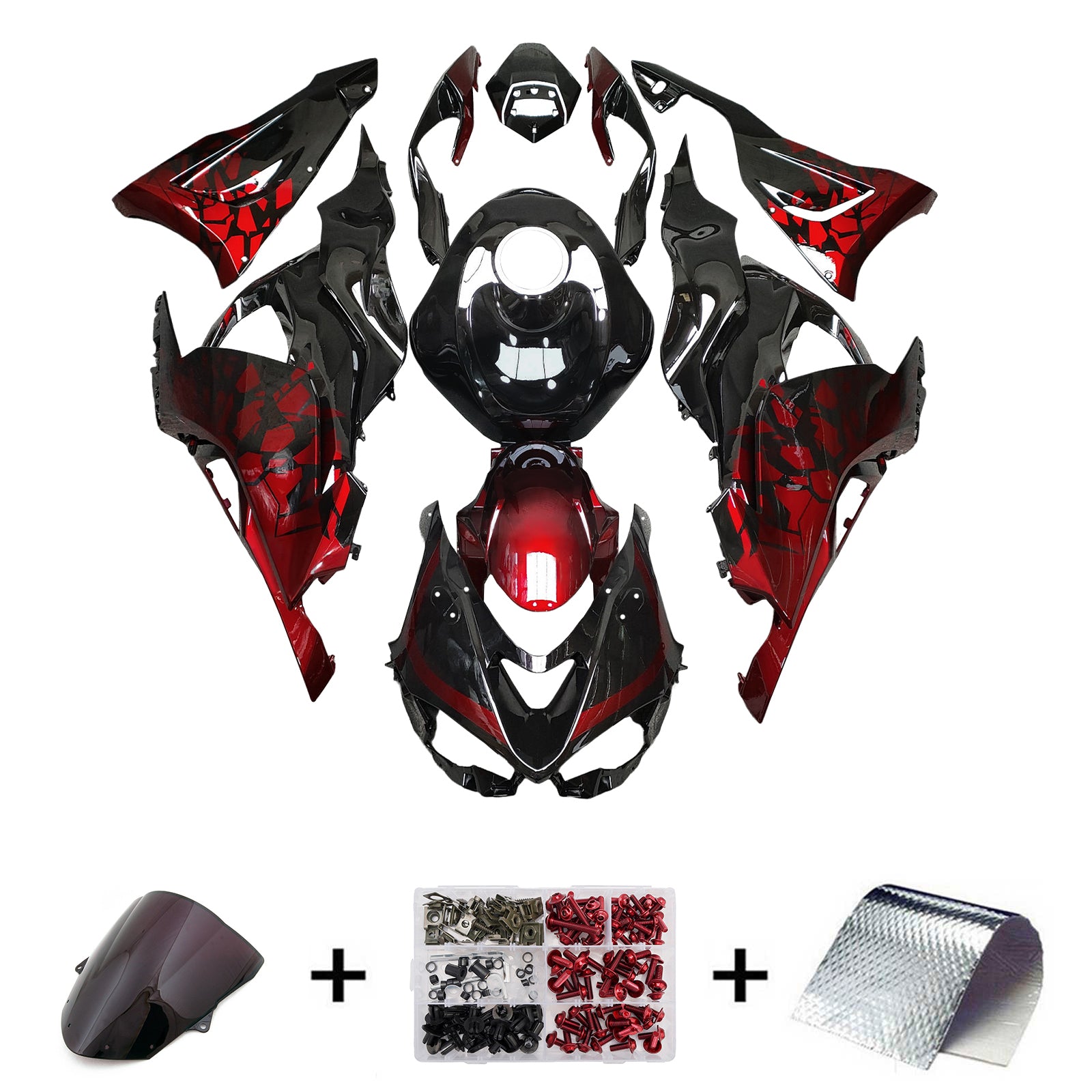 Injeksjon Fairing Kit Bodywork Plast Abs Fit for Kawasaki ZX-6R 2024-2025