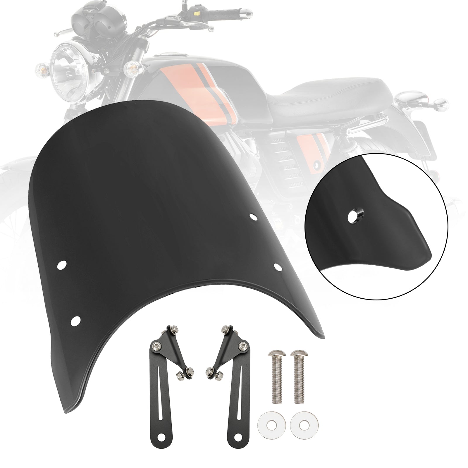 Voorruit Voorruit geschikt voor Scrambler 1200 XC XE 19-23 Street Twin 900 16-23