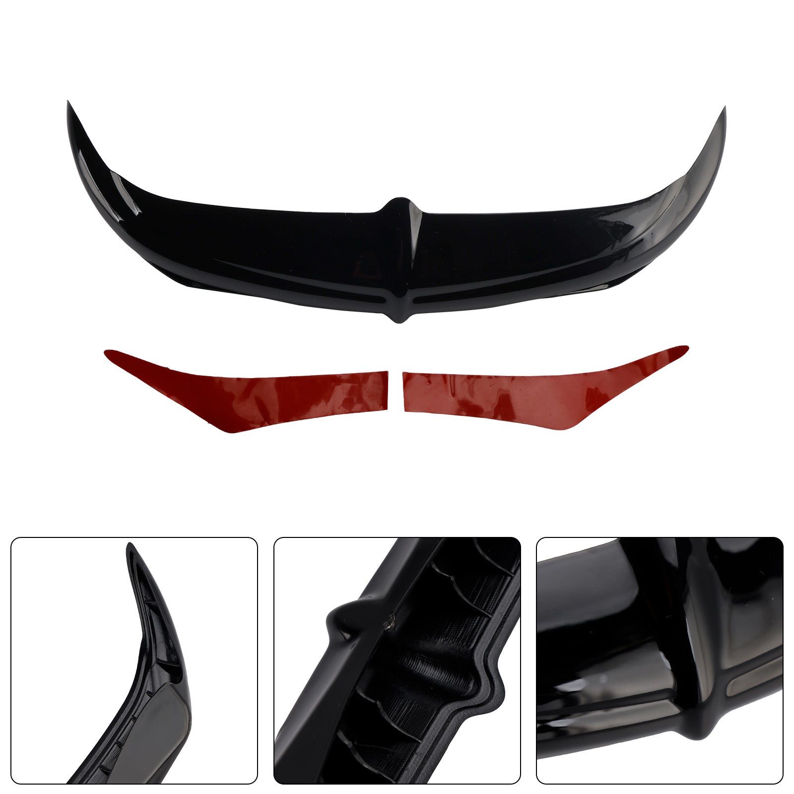 Bat Brow Batwing Fairing Accent Trim For Electra Street Glides Trikes 96-13