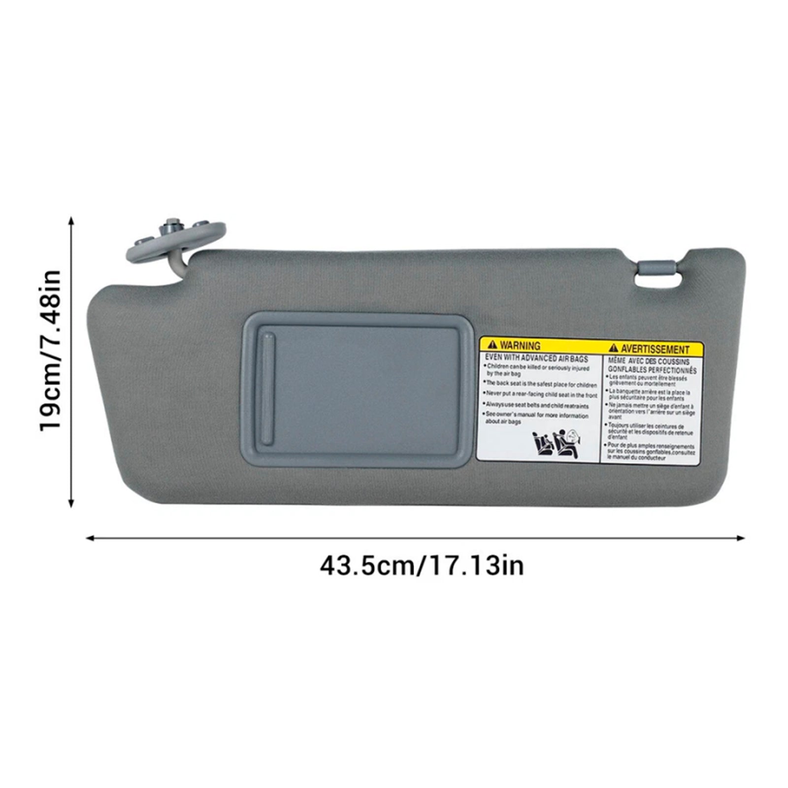 2005-2015 Toyota Tacoma Grå Vänster Solskydd 74320-04181-B1