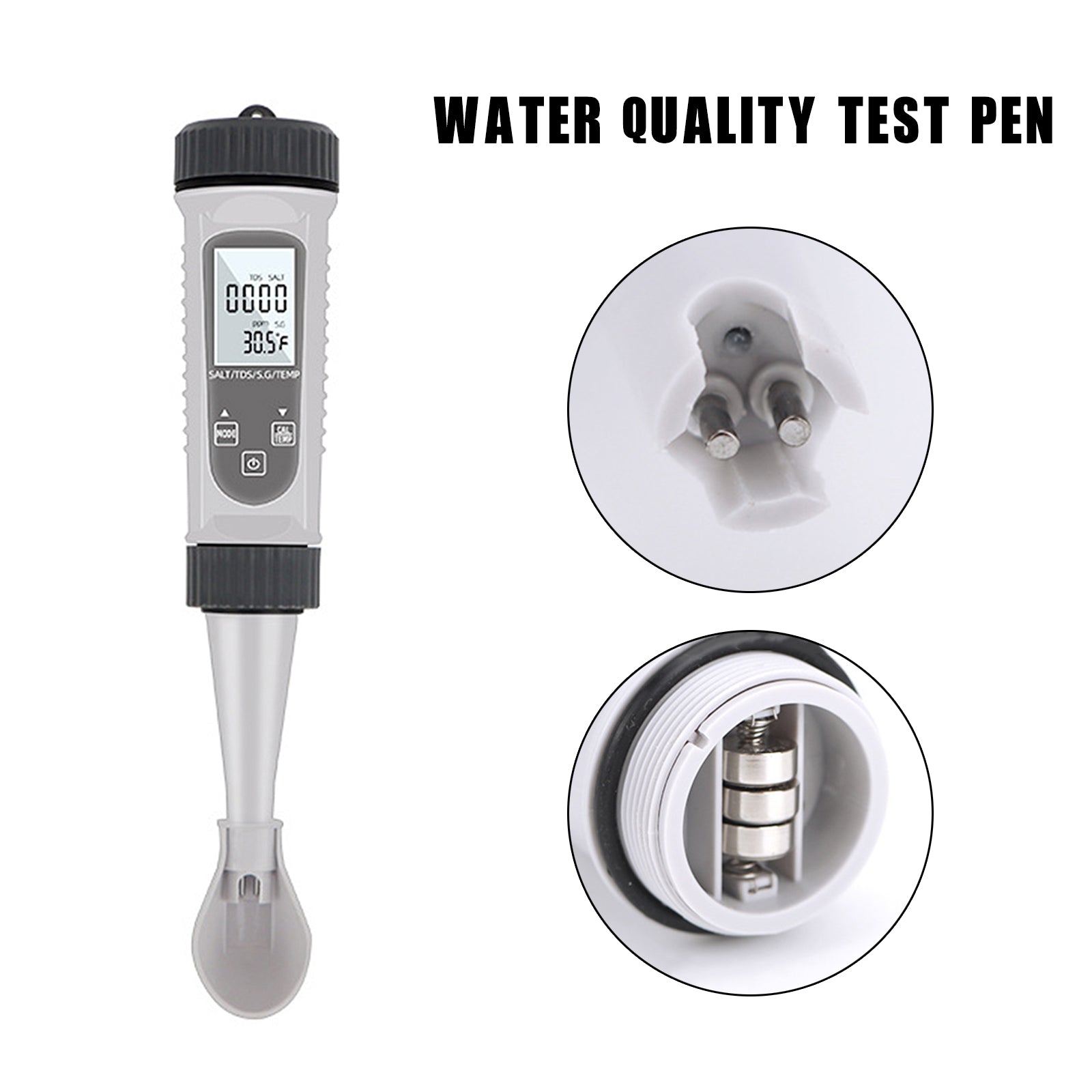 4In1 EC/S.G/TEMP/salinité mètre numérique moniteur de qualité de l'eau testeur outil de Test