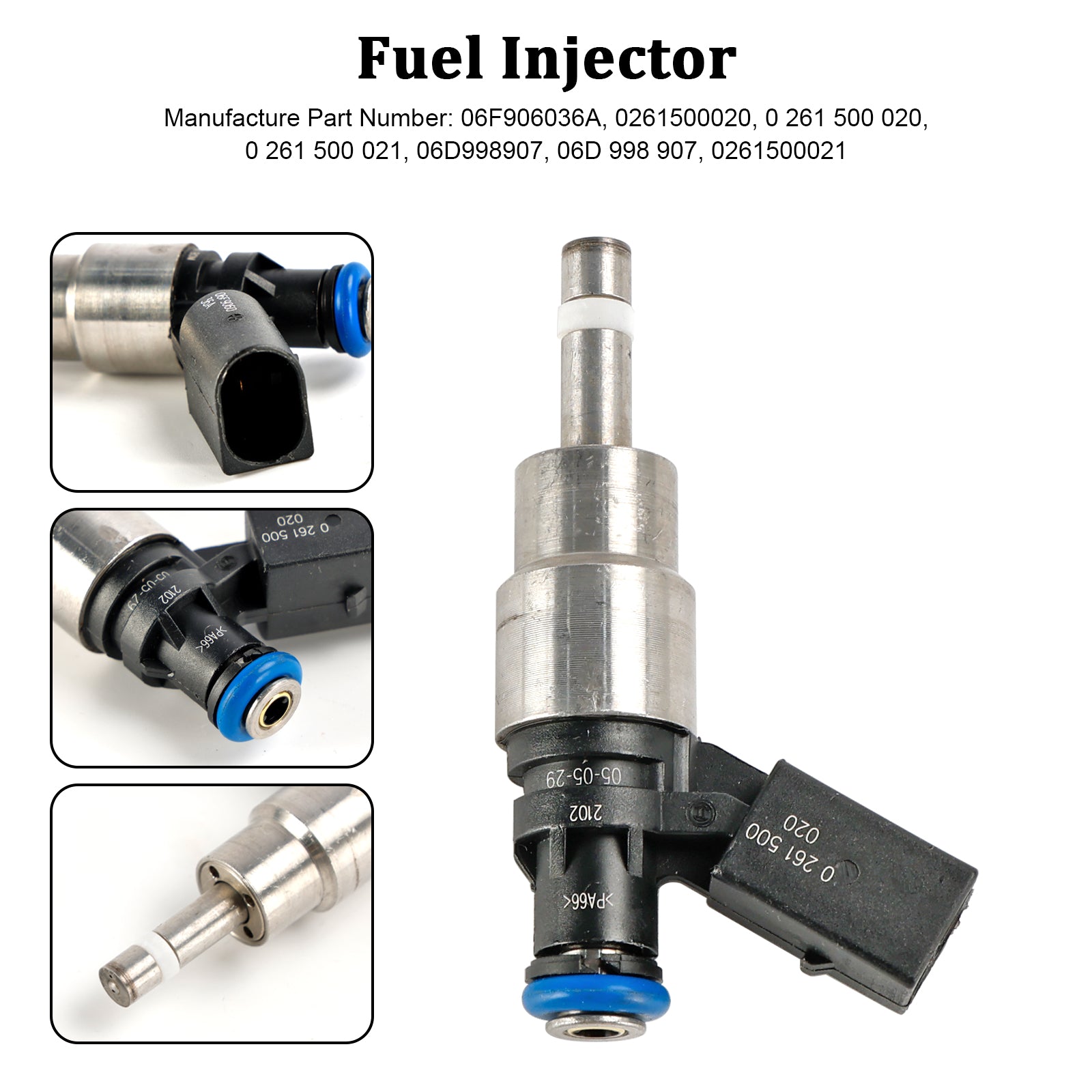 Injecteur de carburant 06F906036A, 1 pièce, pour Audi A3 A4 A6, VW Golf Passat 2.0 Tfsi