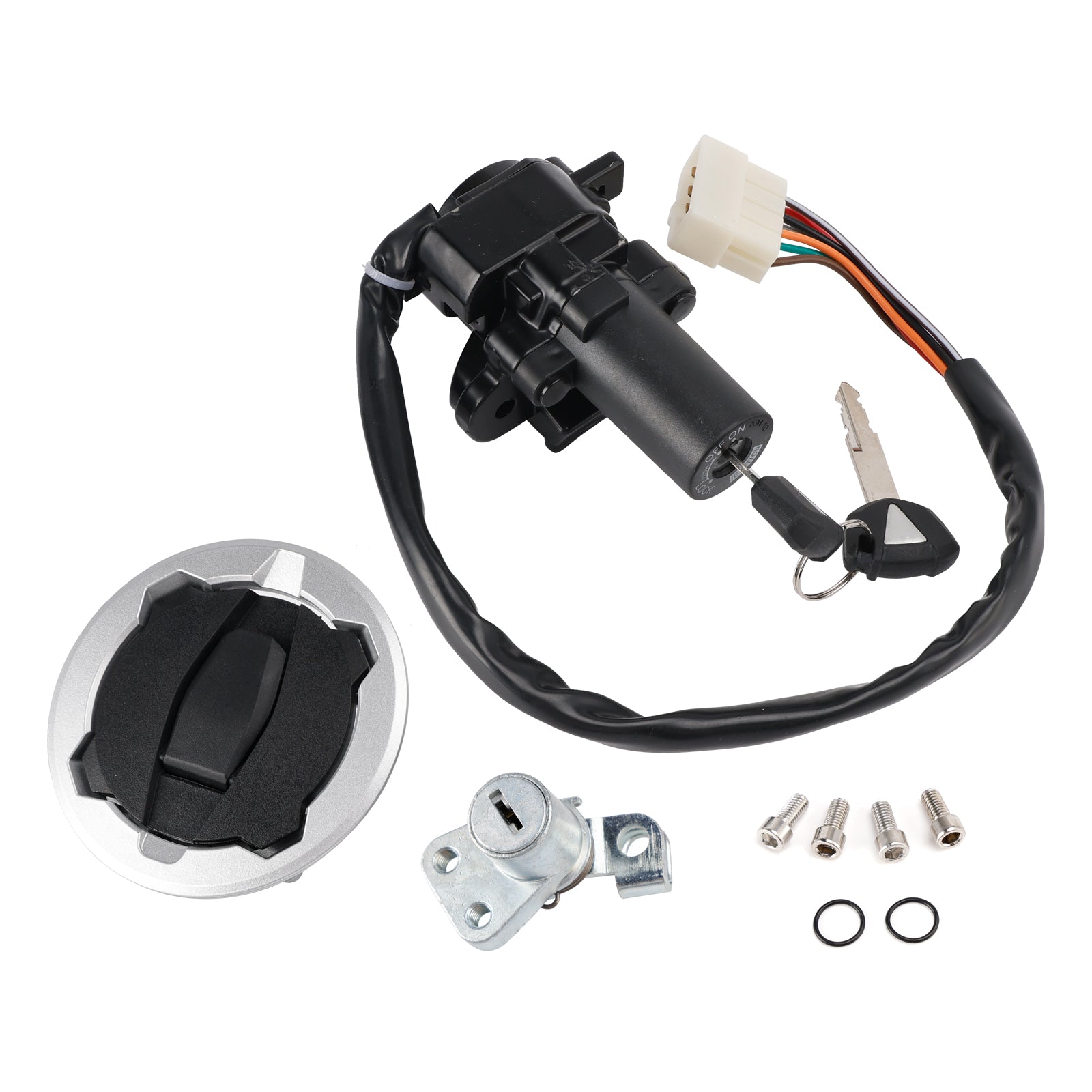 2017 Kawasaki KLE250 Versys-X 250 ABS CONTACTSLEUTELSCHAKELAAR TANK ZETEL SLOT SET 27048-5139