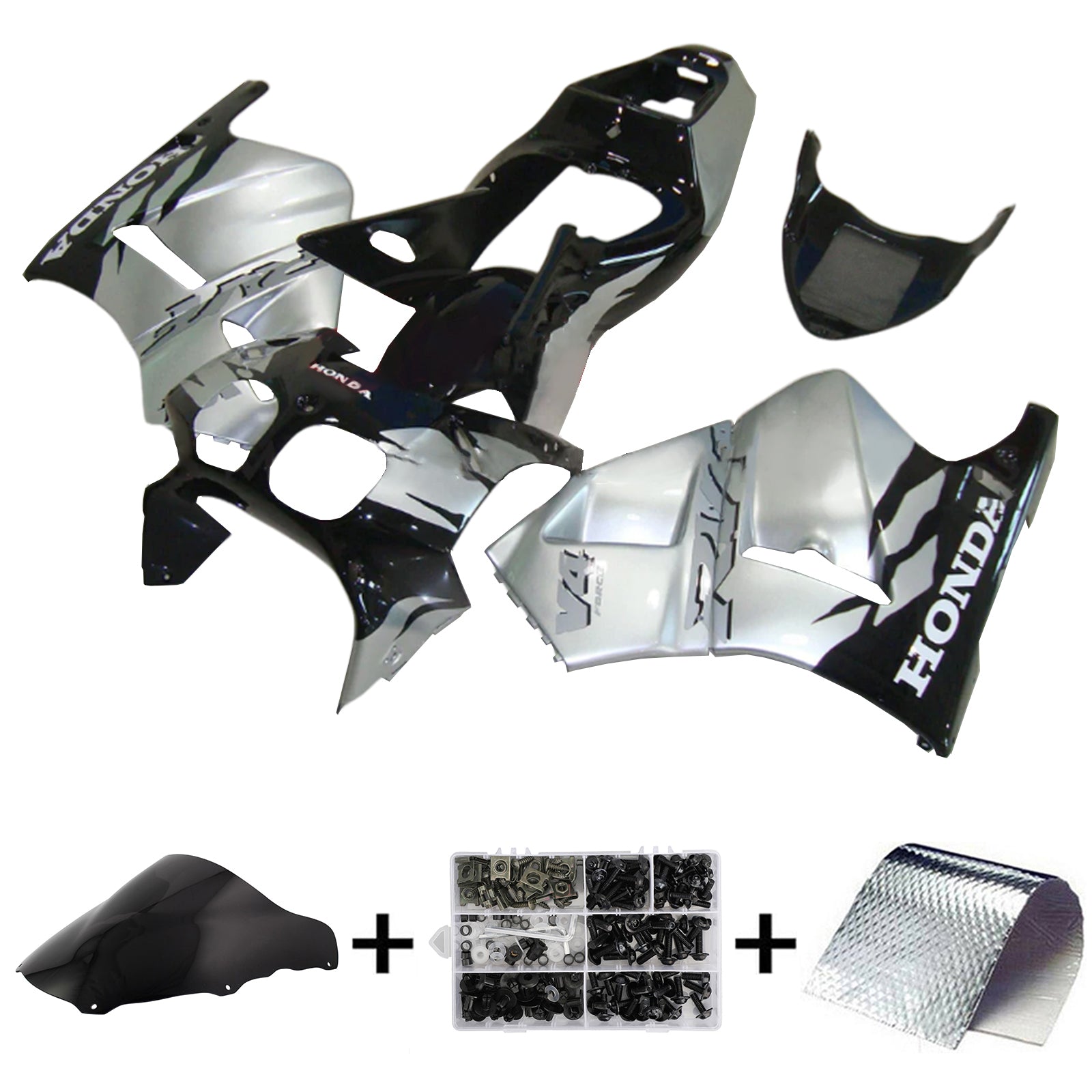 1994-1998 Honda RVF400 NC35 Kit de carénage d'injection carrosserie plastique ABS