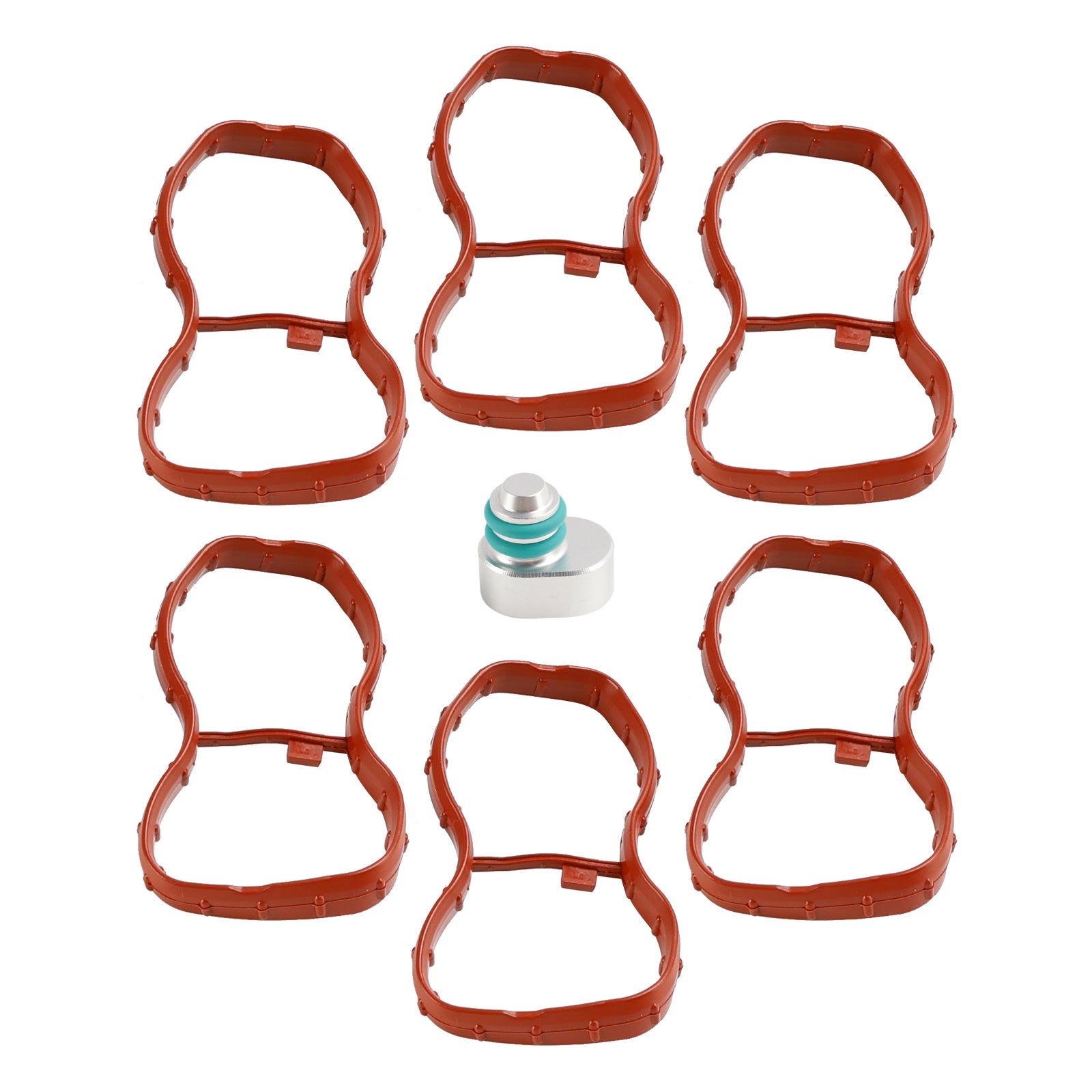 6PCS Inlaatspruitstuk Pakking 1167807480 Fit BMW E90-93 F10 F11 F07 X5 X6 N57