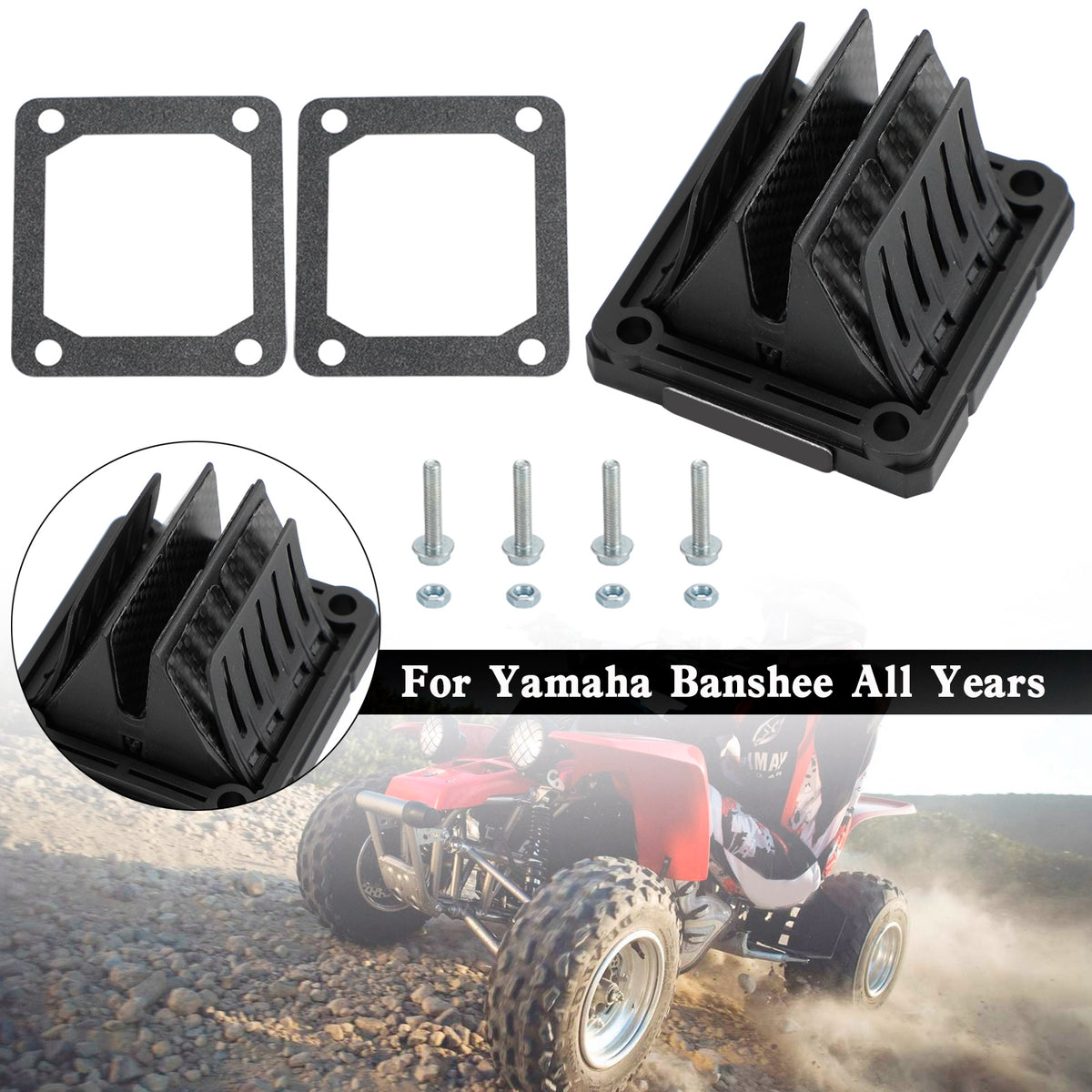 Yamaha Banshee All Years V4144-2 Reed Valve System Generic